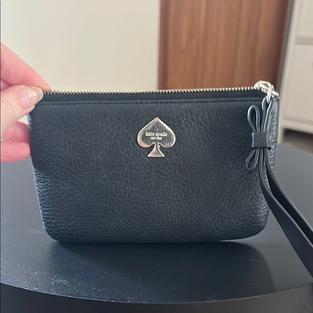 Kate Spade Black Leather Pouch